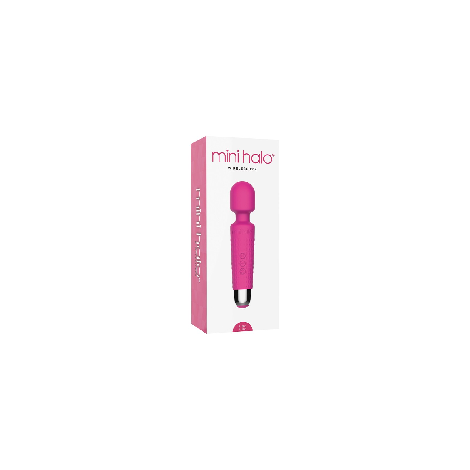 Mini Halo Wireless Wand 20X Silicone Pink