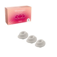 Womanizer 3-Pack Puntas de Repuesto Gris Cálido S