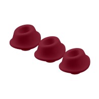 Cabezas de Estimulación de Reemplazo Womanizer 3-Pack Tipo A Burdeos M