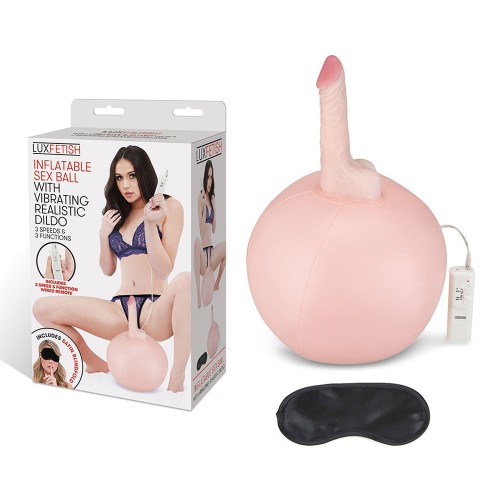 Bola Inflable de Sexo Lux Fetish con Dildo Vibrante