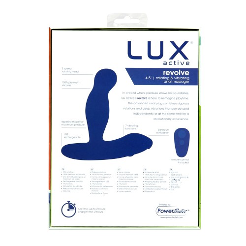 Lux Active Revolve Rotating and Vibrating Massager Black