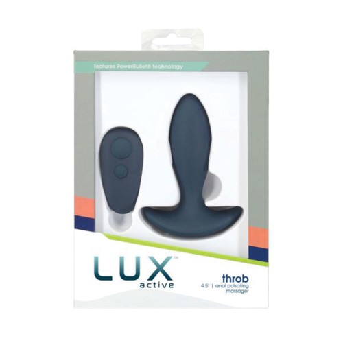 Lux Active Throb 4.5 in. Anal Pulsating Massager - Remote Control