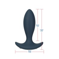 Masajeador Anal Pulsante Lux Active Throb 4.5 in. - Control Remoto