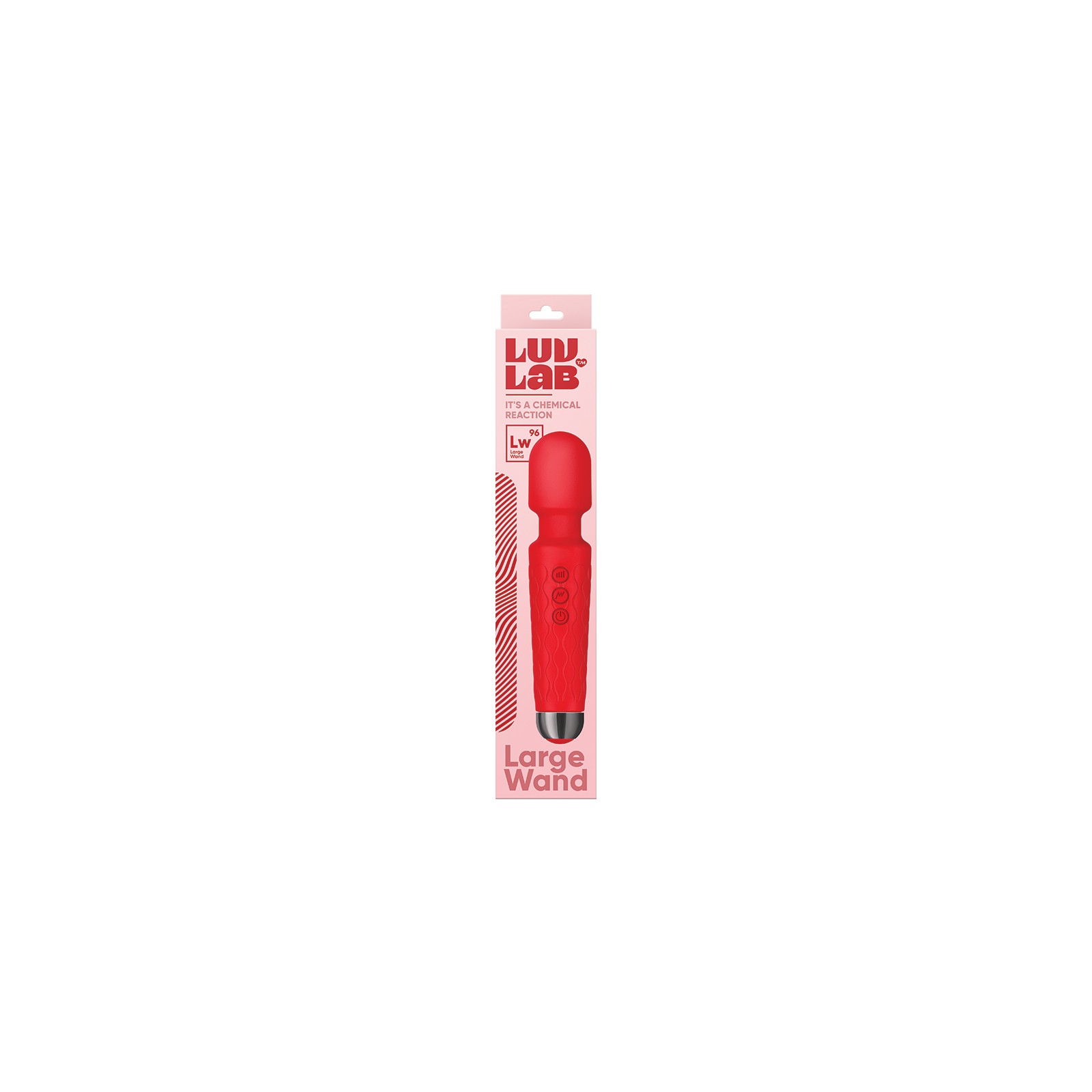 Luv Inc Lw96 Rechargeable Wand Vibrator Red