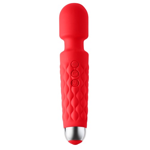 Luv Inc Lw96 Rechargeable Wand Vibrator Red