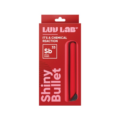 Luv Inc SB33 Shiny Rechargeable Bullet Vibrator Red