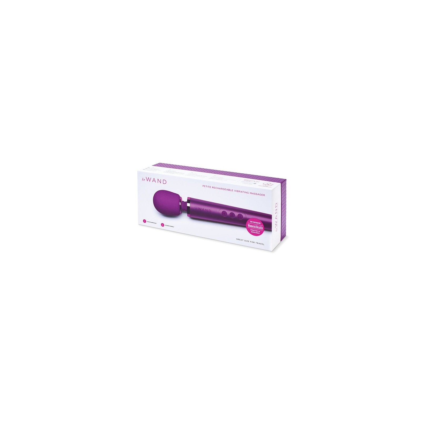 Le Wand Petite Rechargeable Massager Dark Cherry | Powerful Pleasure