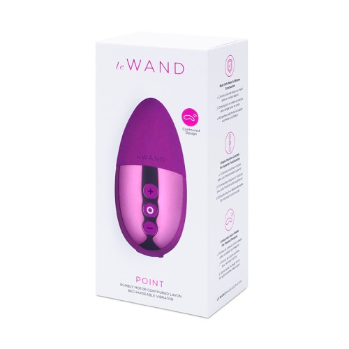 Le Wand Chrome Point Mini Vibrador Recargable Cereza Oscura - Experiencia de Placer Definitivo