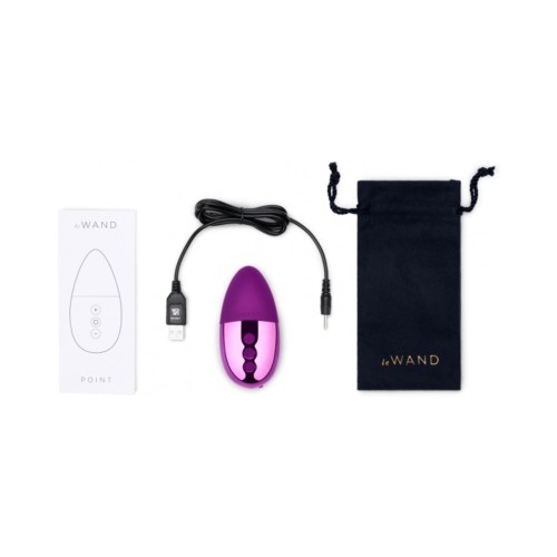 Le Wand Chrome Point Mini Vibrador Recargable Cereza Oscura - Experiencia de Placer Definitivo