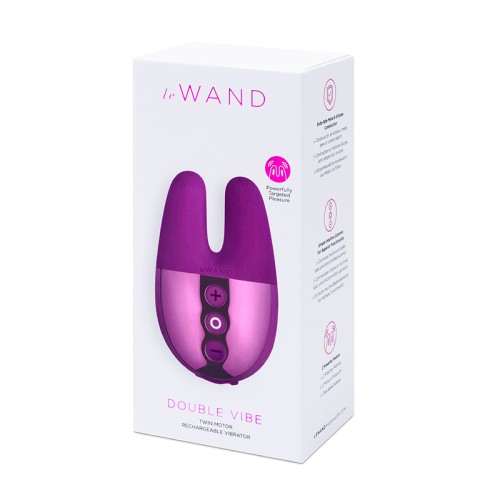 Le Wand Chrome Doble Vibe Mini Vibrador para Parejas