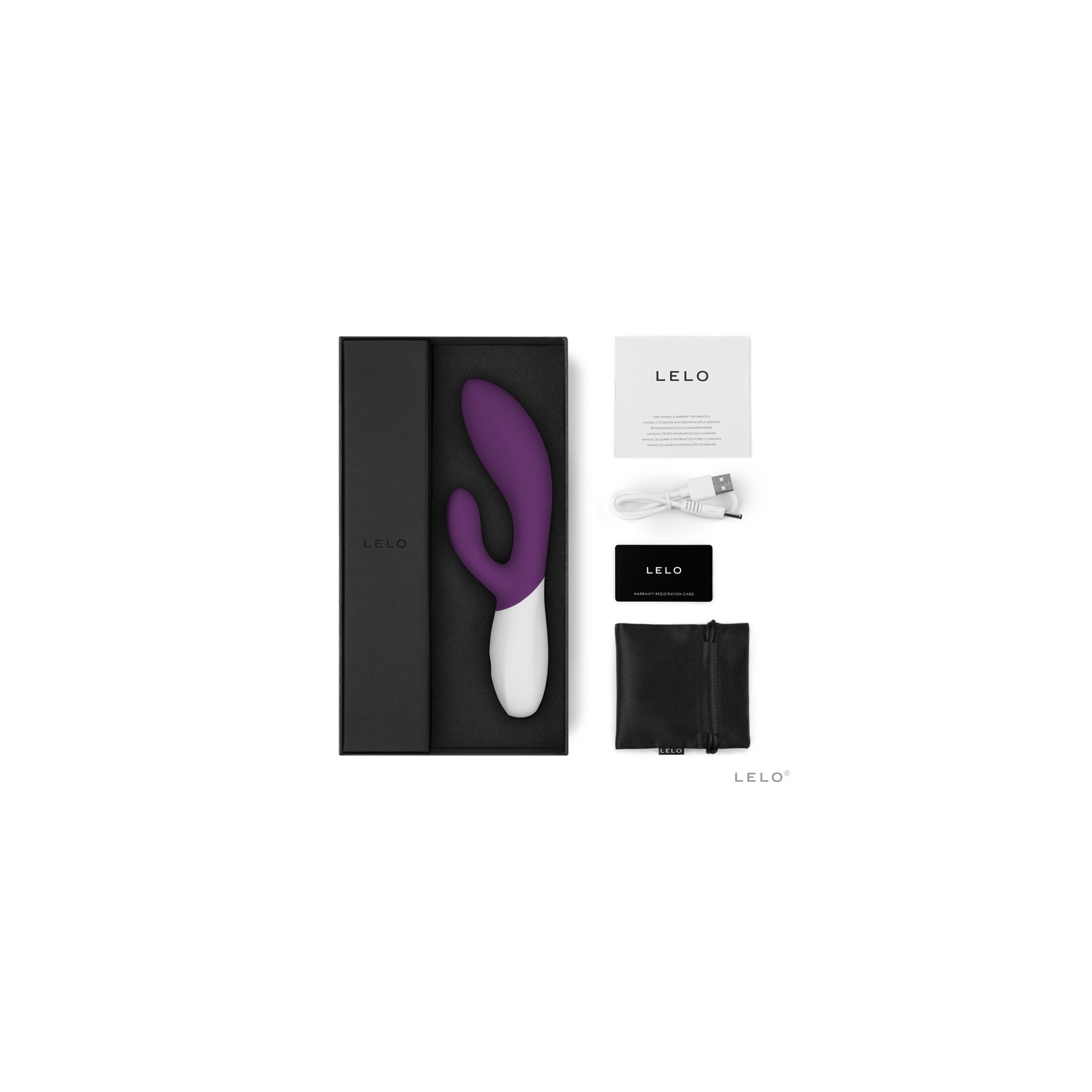 LELO INA Wave 2 Dual Stimulator Plum