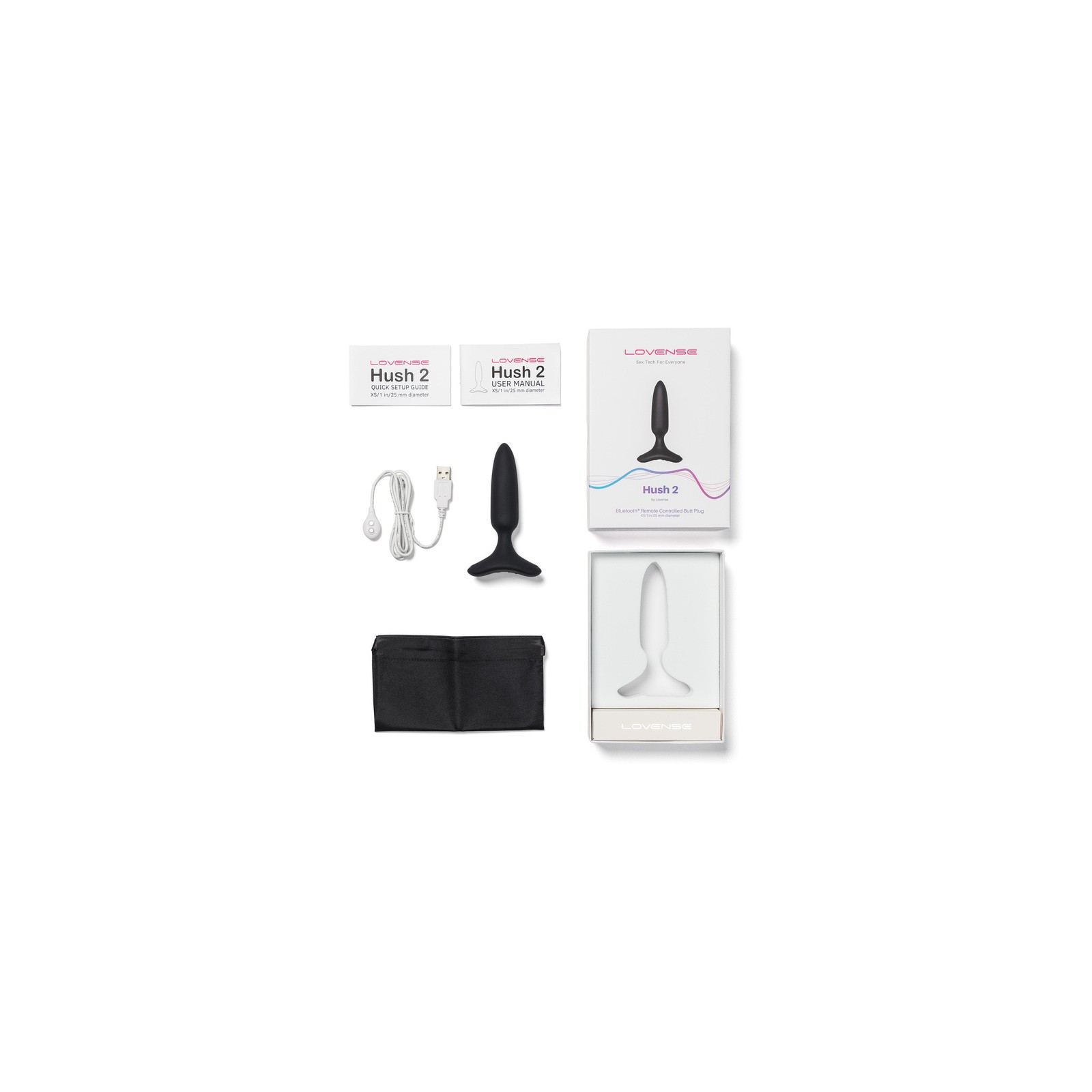 Lovense Hush 2 Bluetooth Butt Plug XS