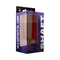 Shaft Modelo A - Dildo de Silicona de Doble Densidad con Testículos - 7.5 in