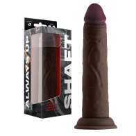 8.5 in. Dual Density Dildo in Mahogany