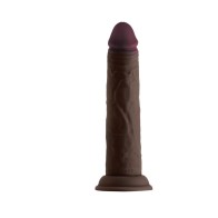 8.5 in. Dual Density Dildo in Mahogany