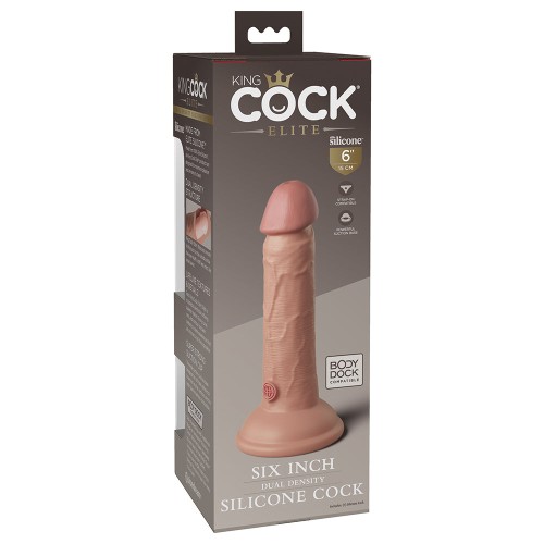 Dildo Realista de 6 in. King Cock Elite Beige