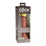 Pipedream King Cock Elite Dildo de Silicona de Densidad Dual de 6 Pulgadas