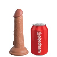 Pipedream King Cock Elite Dildo de Silicona de Densidad Dual de 6 Pulgadas