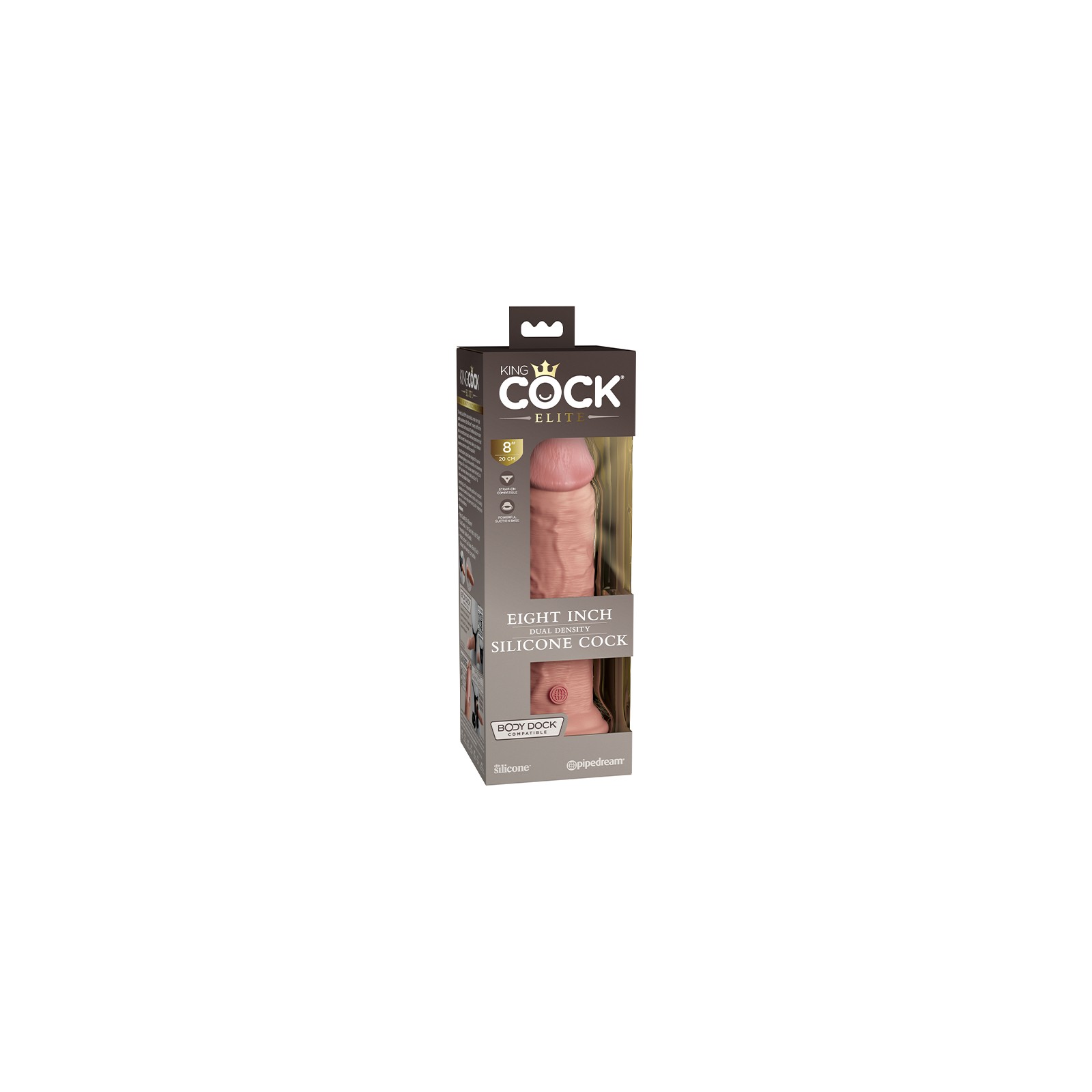 Pipedream King Cock Elite 8" Dildo - Beige