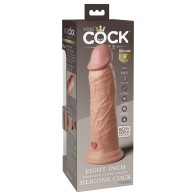 Dildo Realista Vibrador Pipedream King Cock Elite de 8 Pulgadas para Placer