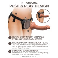 Pipedream King Cock Elite Arnés Comfy Body Dock Strap-On Negro