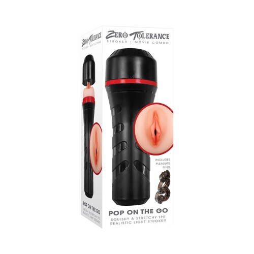 Stroker Realista Vagina Pop On The Go - Beige