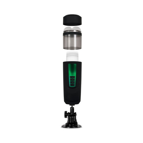 Rechargeable Thrusting Spinning Stroker Black