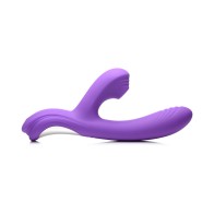 Curve Toys Power Bunny Shivers Vibrator - Dual Stimulation