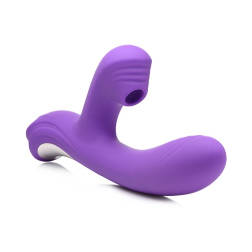 Curve Toys Power Bunny Shivers Vibrator - Dual Stimulation