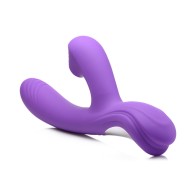 Curve Toys Power Bunny Shivers Vibrator - Dual Stimulation