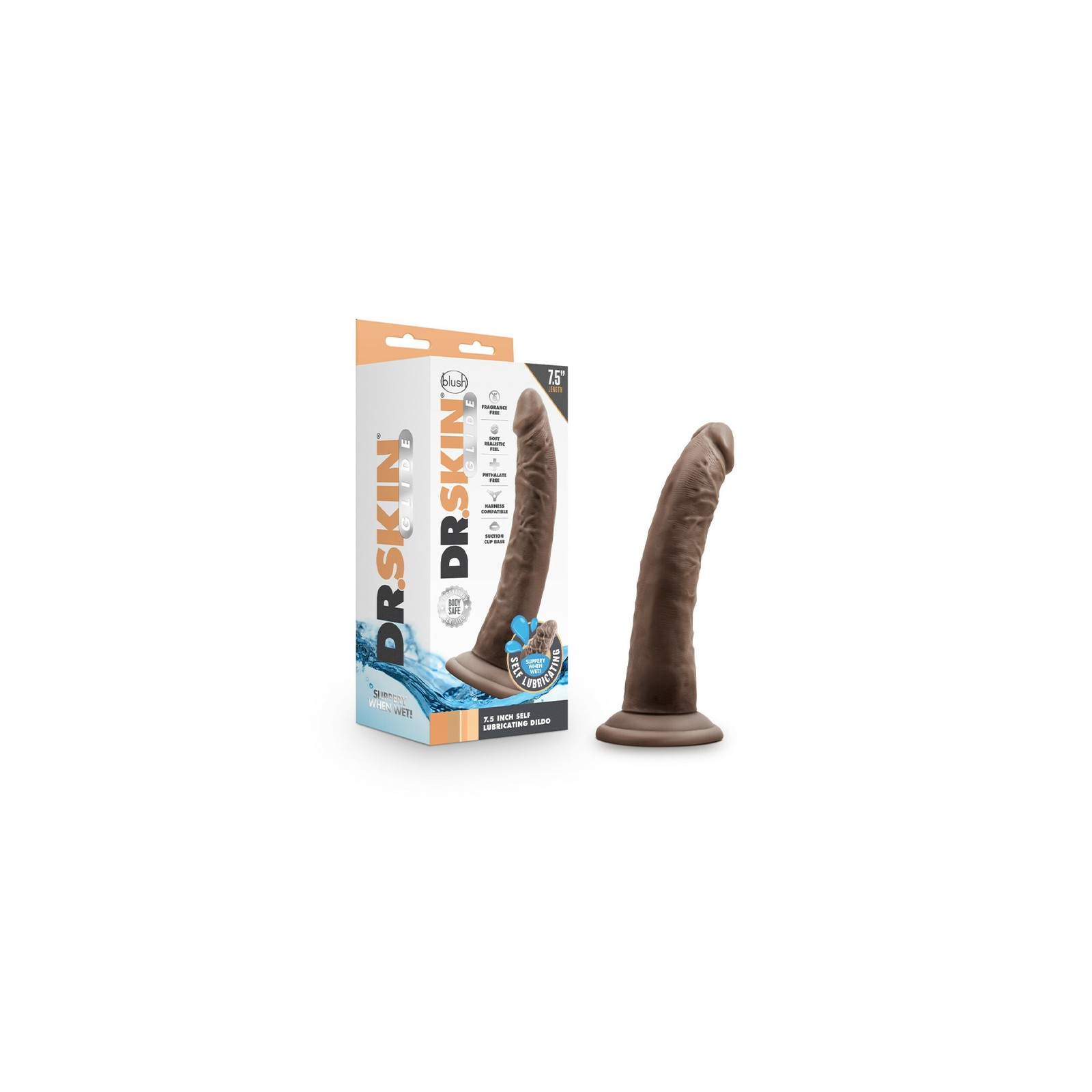 Dildo Realista Auto-Lubricante Dr. Skin Glide