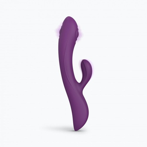 Love to Love Bunny & Clyde Rechargeable Tapping Rabbit Purple Rain