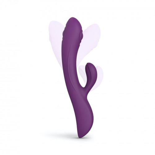 Love to Love Bunny & Clyde Rechargeable Tapping Rabbit Purple Rain