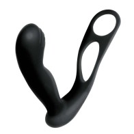 Masajeador Prostatico Butts Up con Anillo Escrotal y Cock Ring Negro