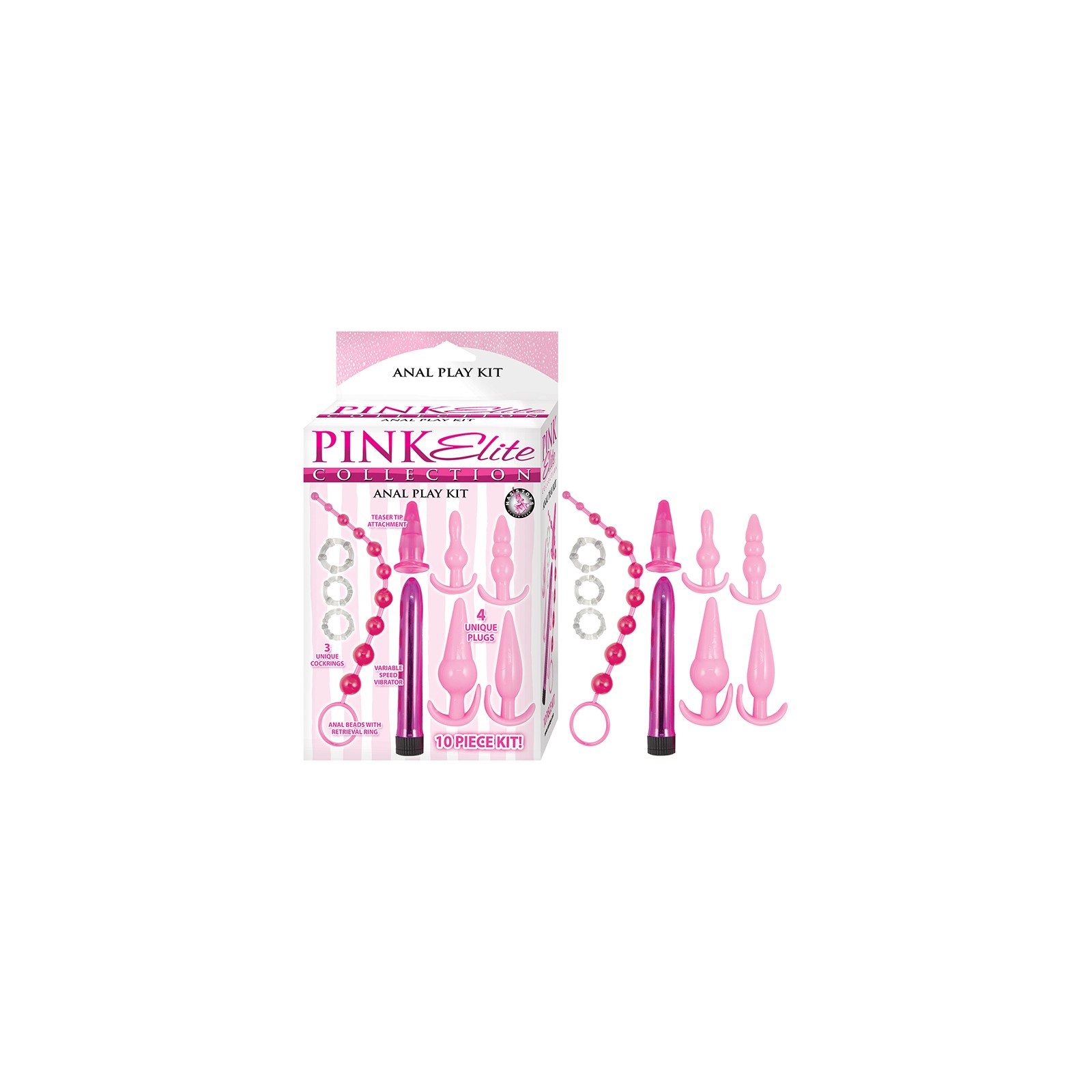 Pink Elite Collection Anal Play Kit - Perfect for Beginners