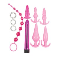 Pink Elite Collection Anal Play Kit - Perfect for Beginners