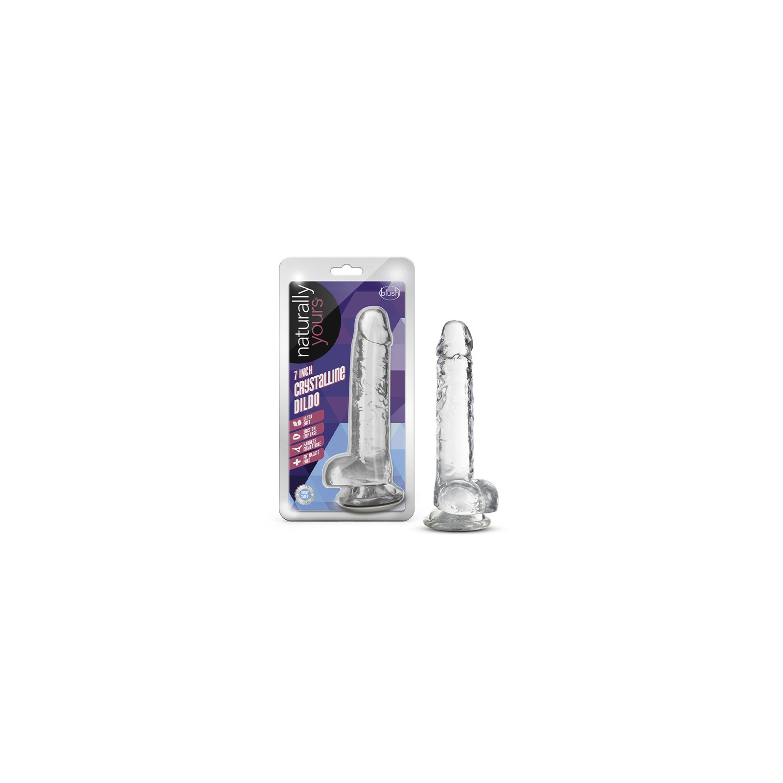 Naturally Yours Crystalline 7 in. Dildo