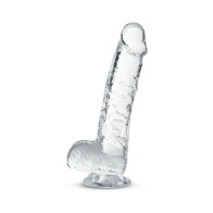 Dildo Crystalline de 6 in. con Bolas Naturally Yours Diamante