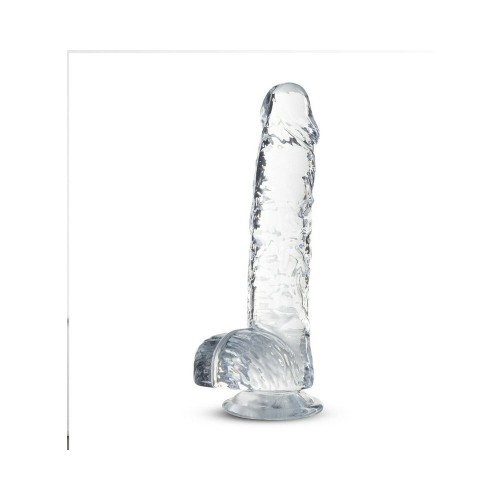 Dildo Crystalline de 6 in. con Bolas Naturally Yours Diamante