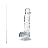 Naturally Yours Crystalline 6 in. Dildo with Balls Diamond