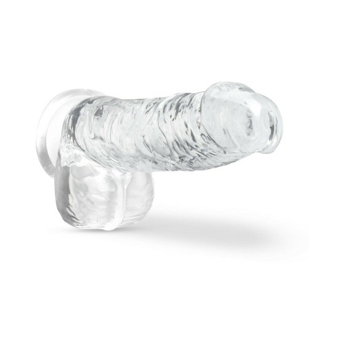 Dildo Crystalline de 6 in. con Bolas Naturally Yours Diamante