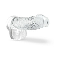 Naturally Yours Crystalline 6 in. Dildo with Balls Diamond