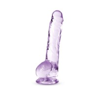 Dildo Cristalino Amatista de 8 pulgadas Naturally Yours