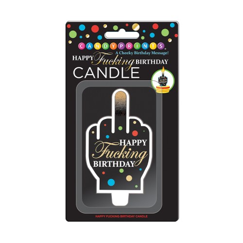 Happy Fucking Birthday Candle for Celebrations