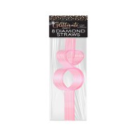 Glitterati Diamond Straw Set of 8 - Elegant Party Essentials