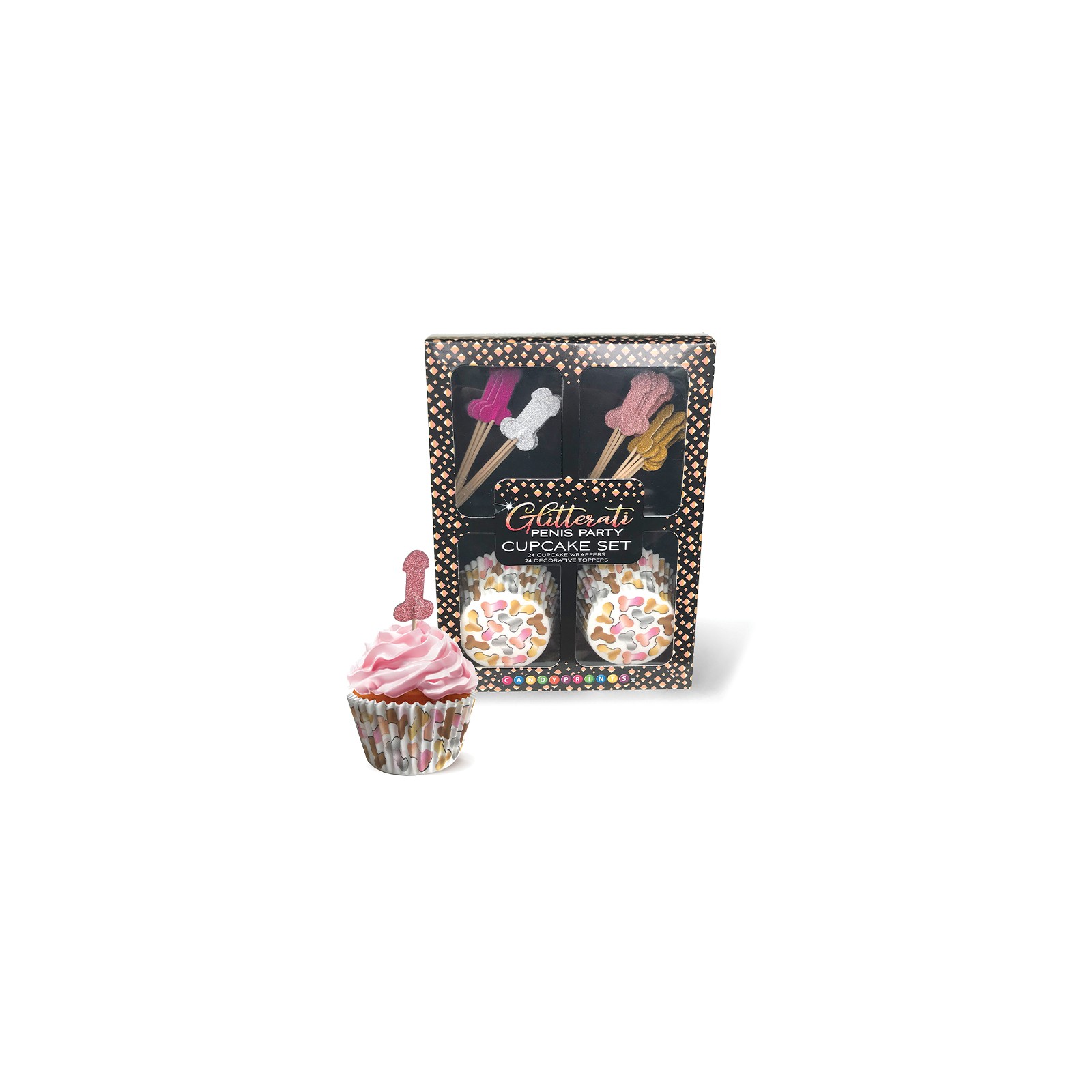 Glitterati Penis Party Cupcake Set - Bachelorette Fun