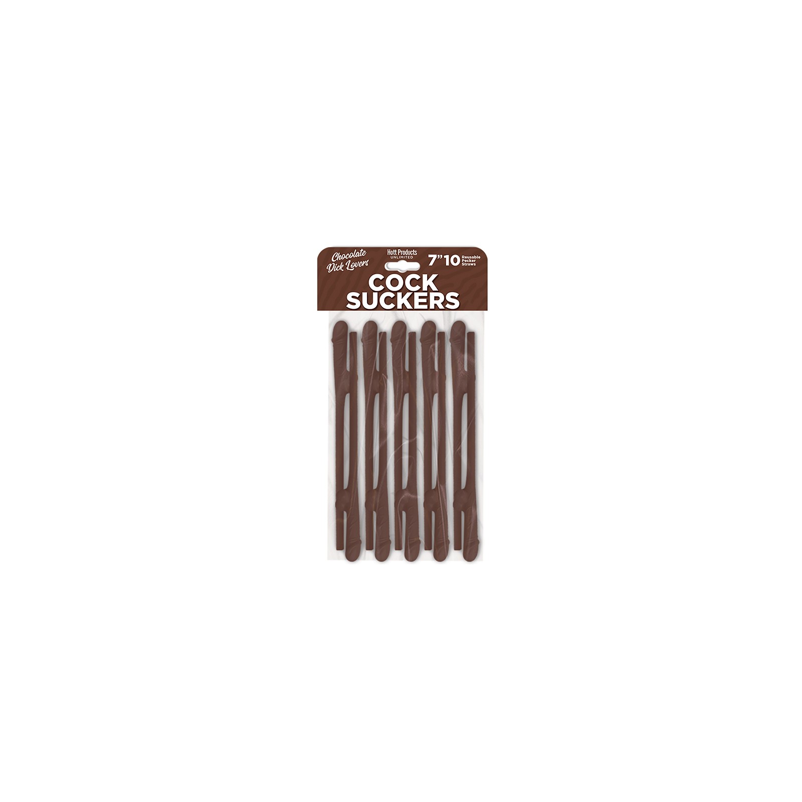 Pajitas Skins Pecker Chocolate Lovers Paquete de 10