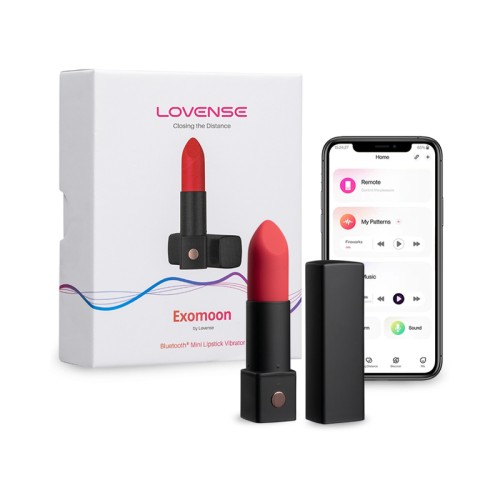 Lovense Exomoon Mini Lipstick Vibrator for Discreet Pleasure