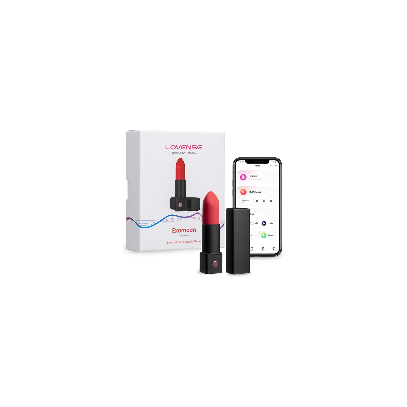 Lovense Exomoon Mini Lipstick Vibrator for Discreet Pleasure