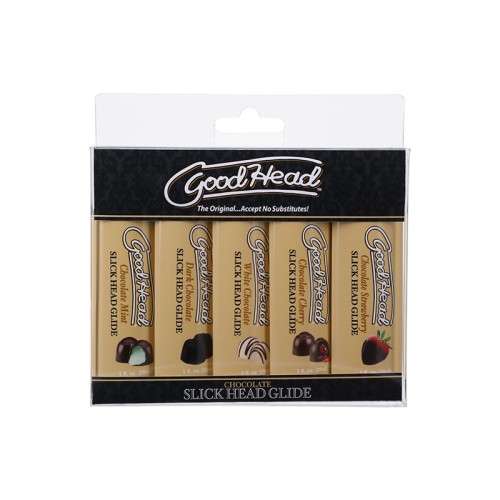 Paquete de Lubricantes GoodHead Slick Sabor Chocolate